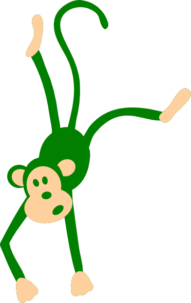 Green Monkey Clipart - Nicht Mein Zirkus Nicht Meine Affen (372x592)