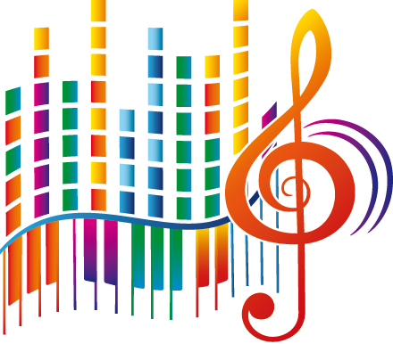 Wall Color - Cle De Sol En Couleur (440x386)