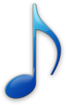 Music Note Transparent - Blue Music Note Transparent Background (420x420)