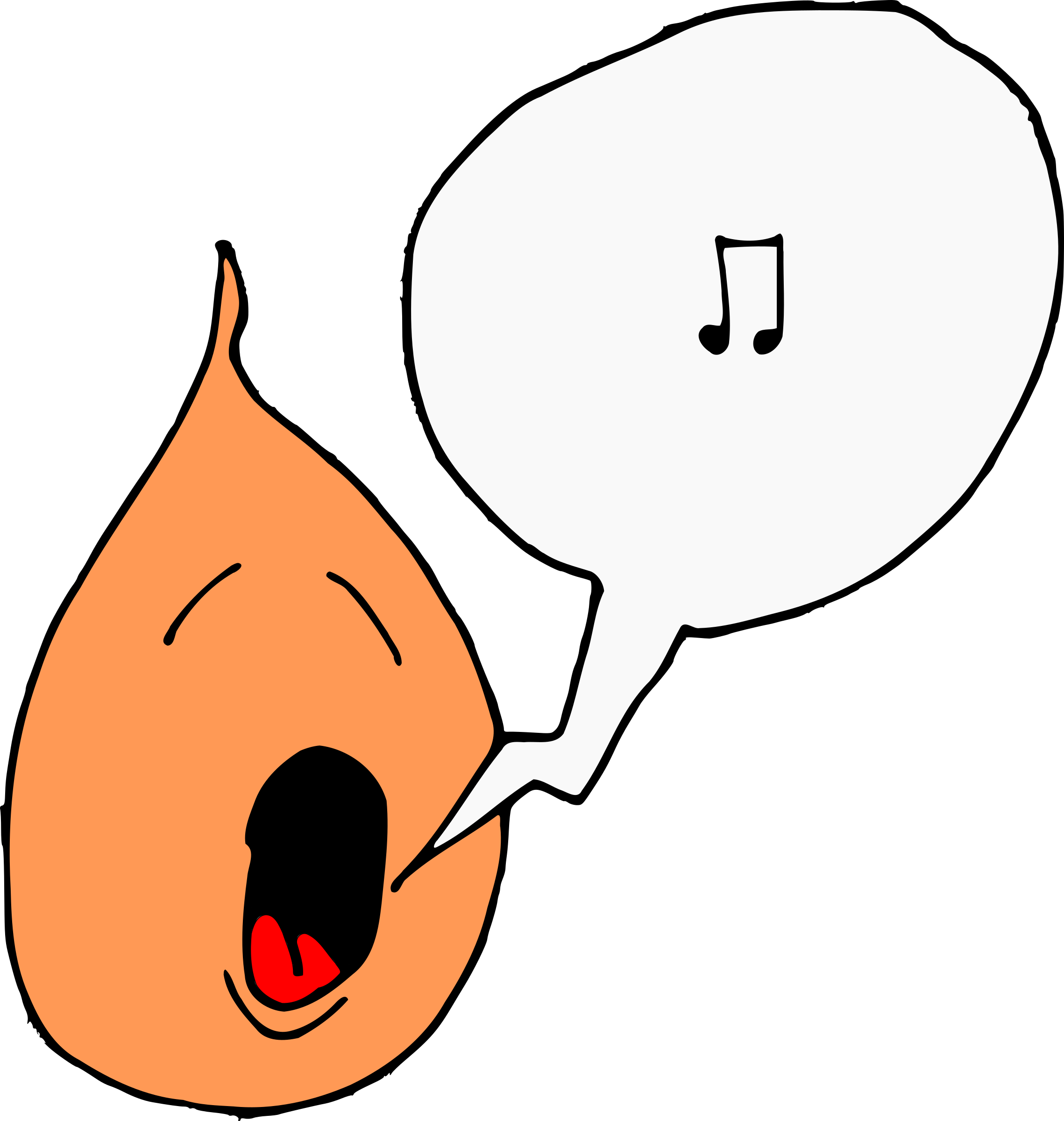 Sing A Song - Clip Art To Sing (2278x2400)