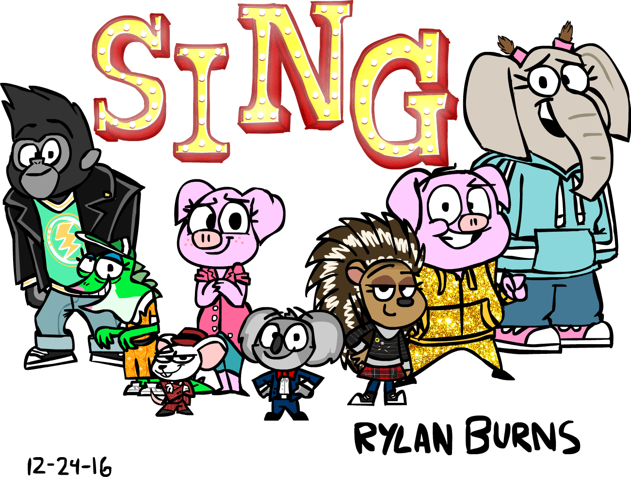 Sing By Rylanlego Sing By Rylanlego - Sing Movie Deviantart (1301x984)