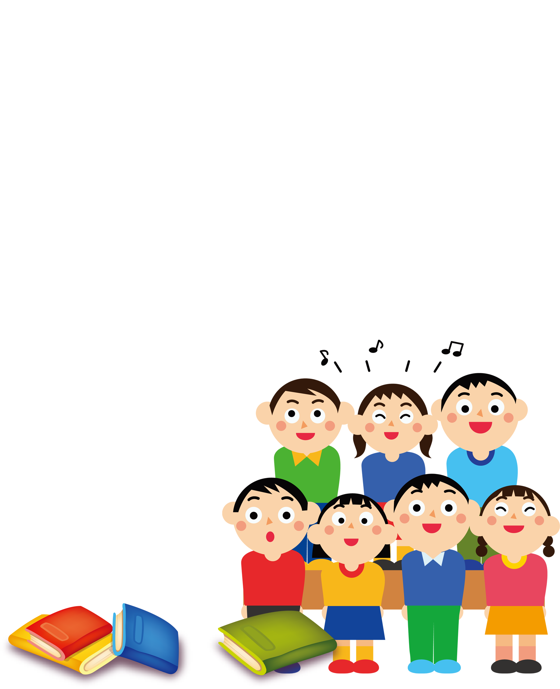 Childrens Choir Singing Clip Art - Childrens Choir Singing Clip Art (2000x3000)