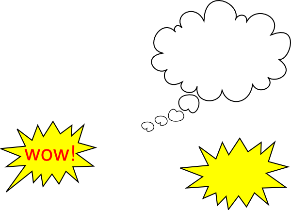 Wow Clip Art - Speech Bubble Clip Art (600x433)