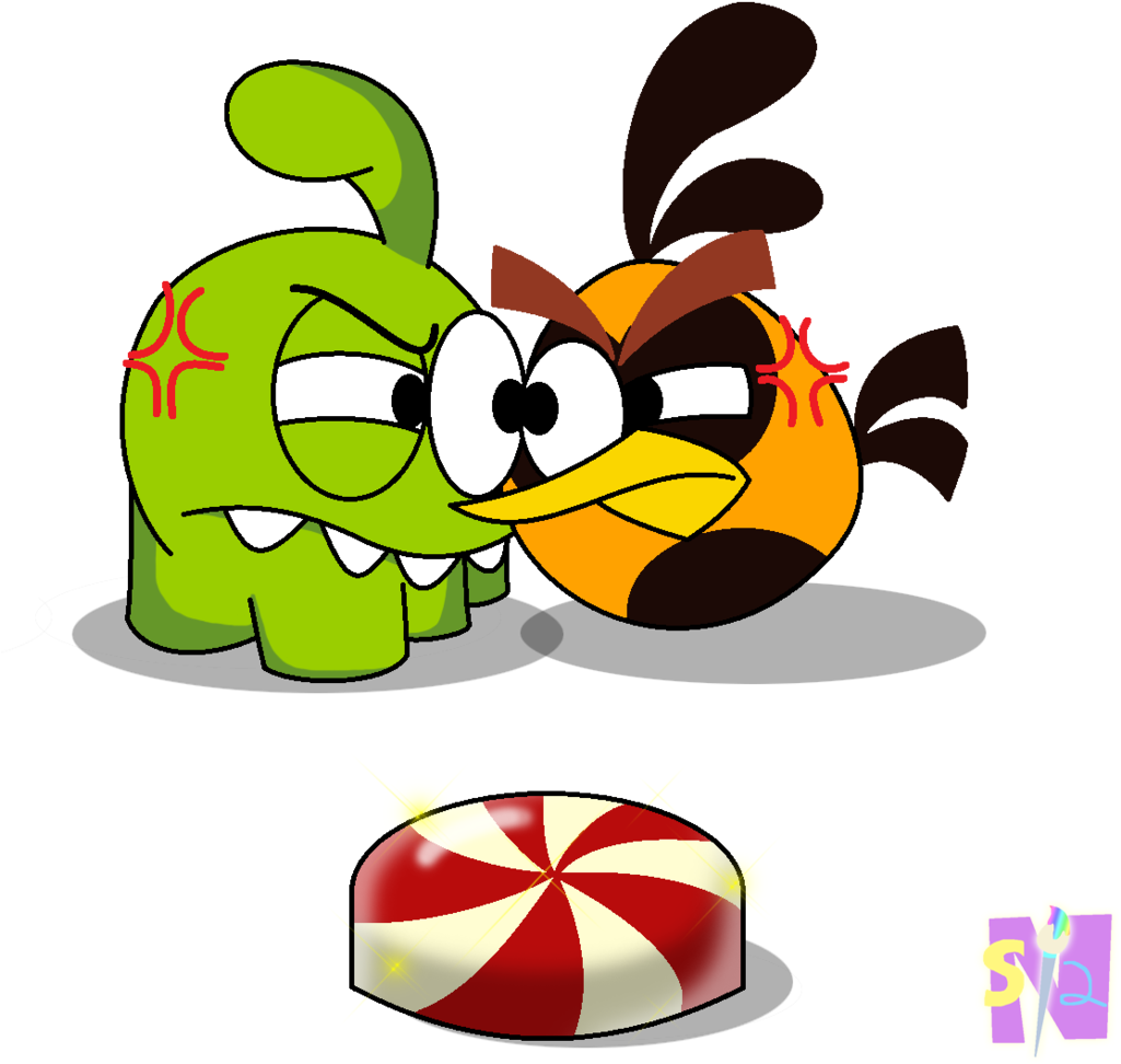 Orange Bird Who Will Get The Candy - Angry Birds Toons Orange Bird (1024x995)