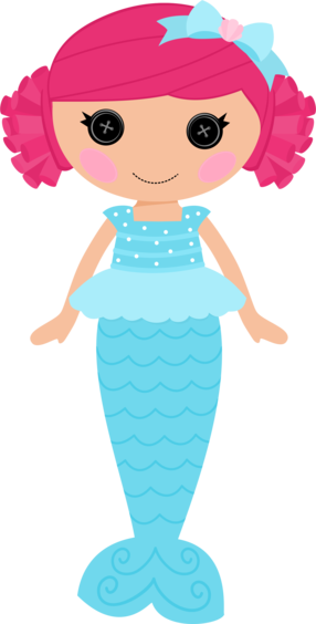 Wowjust Sittin Here, Adoring This Cute N Adorable Mermaid - Mermaid Doll Clipart (286x564)