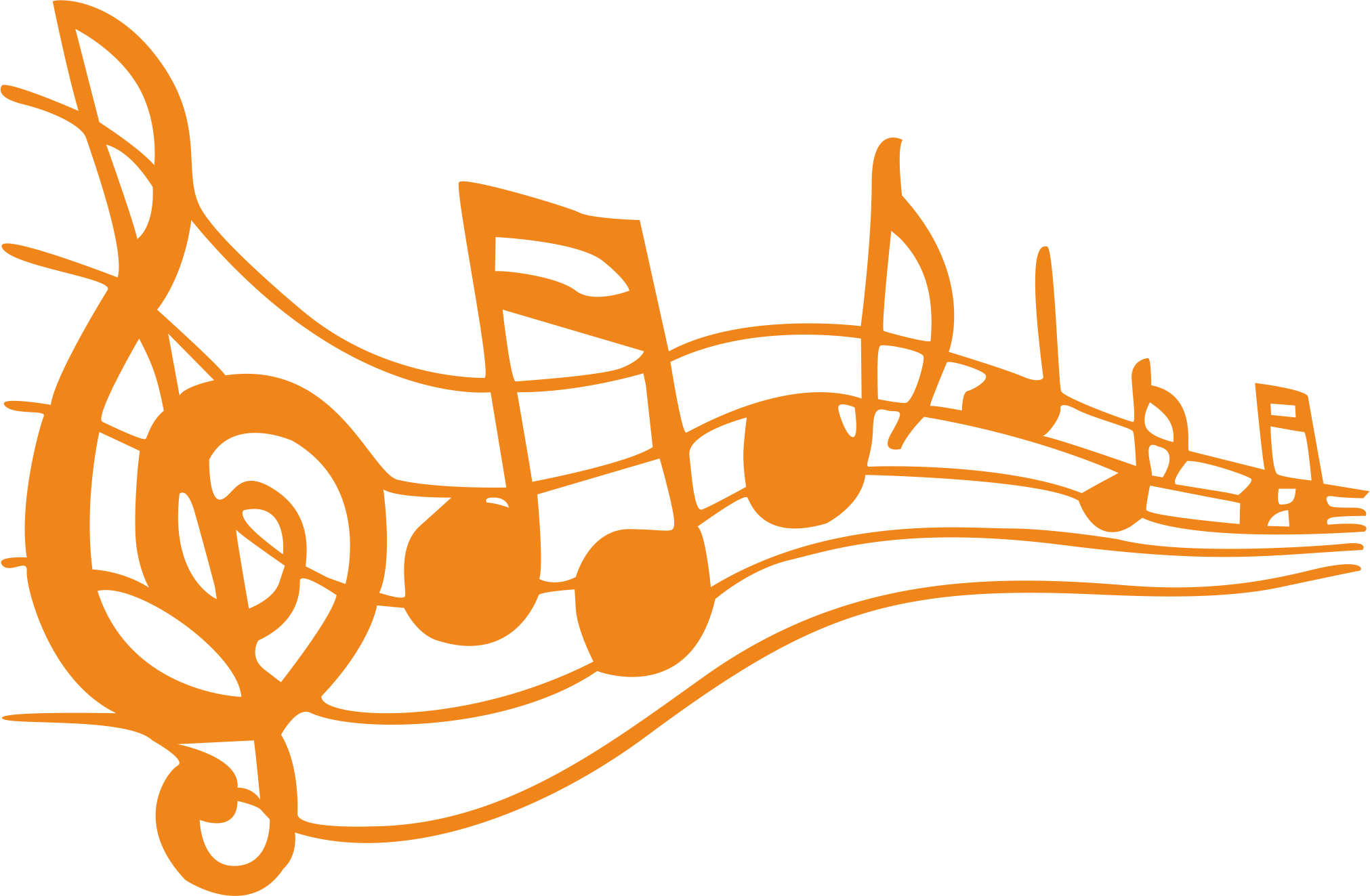 Musical Note Free Content Clip Art - Music Silhouette (2022x1323)