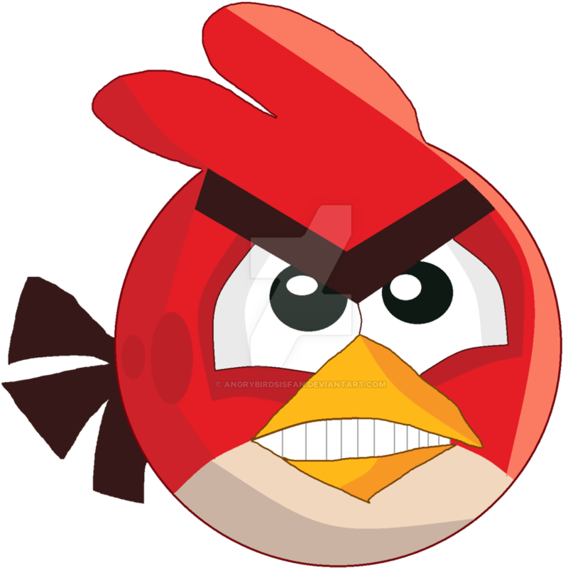 Angry Birds Toons Red By Angrybirdsisfan - Angry Birds Toons Red (942x849)