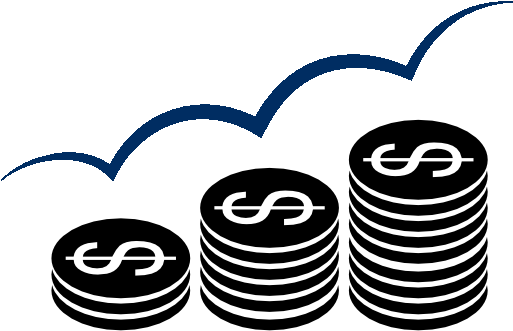 Accounting Wealth - Aumento De La Moneda (512x512)