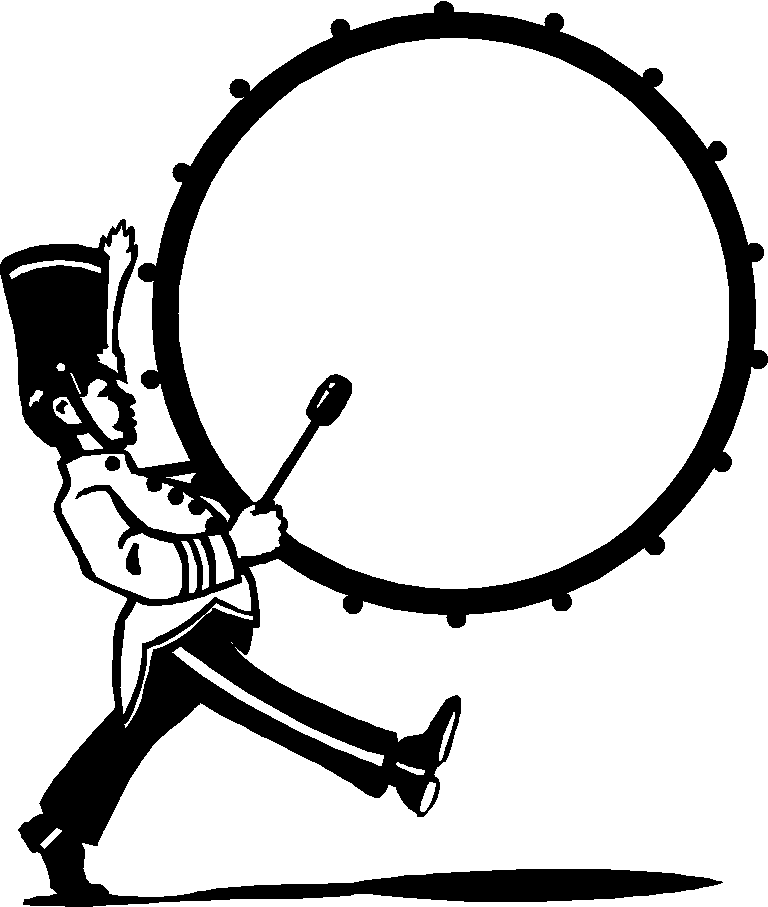 Marching Bass Drum Clip Art - Bass Drum Clip Art (768x907)