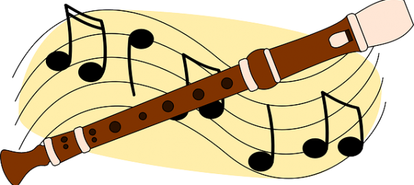 Flute 34528 640 - Recorder Clip Art (604x270)