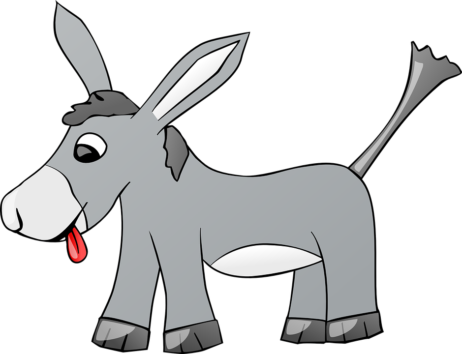 Cartoon Sticking Tongue Out 22, - Mule Clipart (1280x982)
