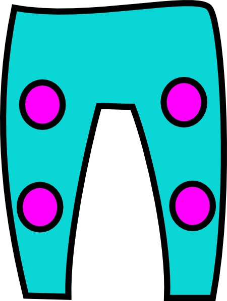 Pink Turquoise Trousers - Pink Turquoise Trousers (450x595)