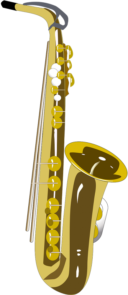 Saxophone Shower Curtain (500x1000)