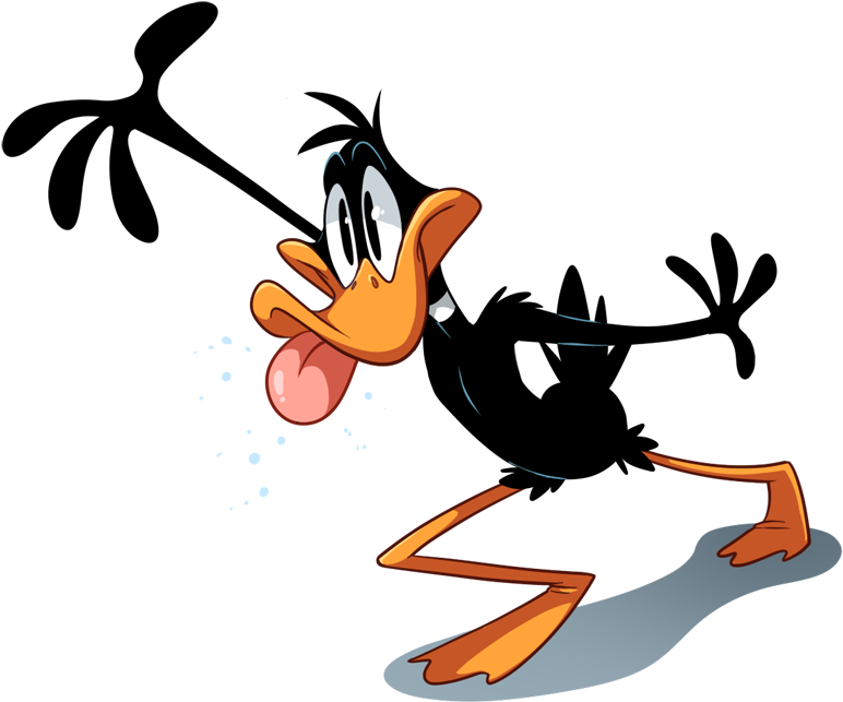 Image - Daffy Duck Running Transparent (800x659)