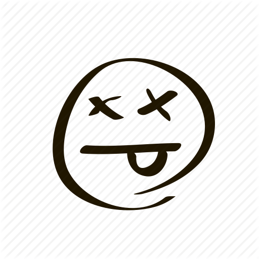 Dead Clipart Smiley Face - Dead Smiley Face Png (512x512)