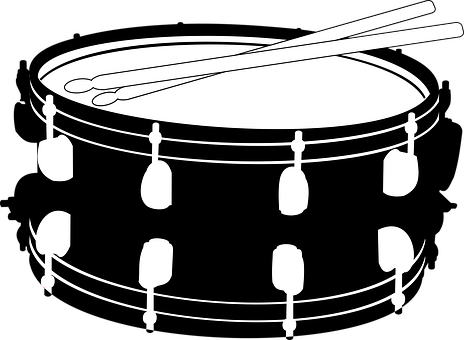 Snare Drum Clipart - Snare Drum Vector (500x366)