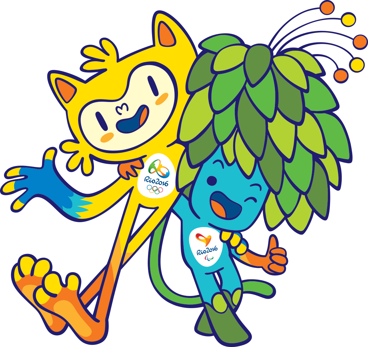 Mascot Vinicius And Tom Photo - Jogos Paralímpicos Rio De Janeiro 2016 (1191x1123)