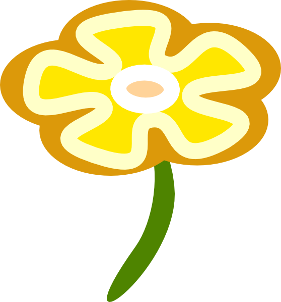 This Free Clip Arts Design Of Smaller Flower - Clip Art (558x598)