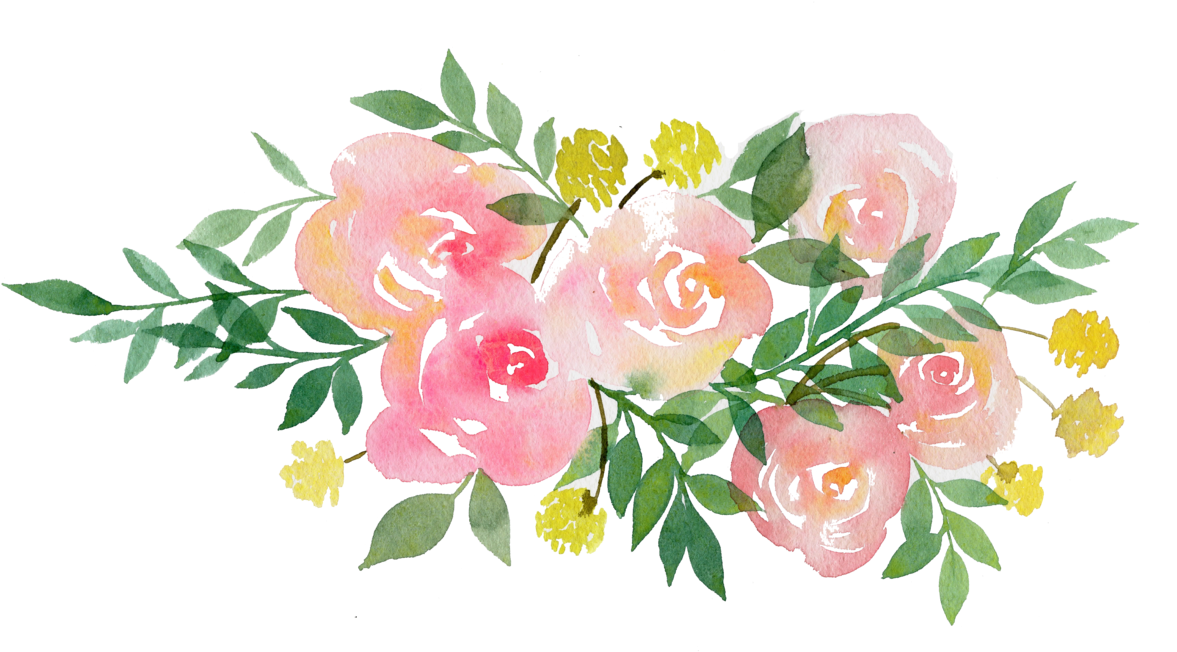 Flower Garland Clipart - Rose Garland Clip Art (1376x1000)