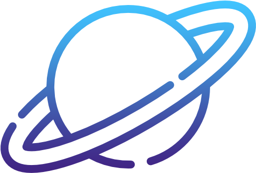 Dünya Çapında Kapsama - Saturn Clipart (512x512)