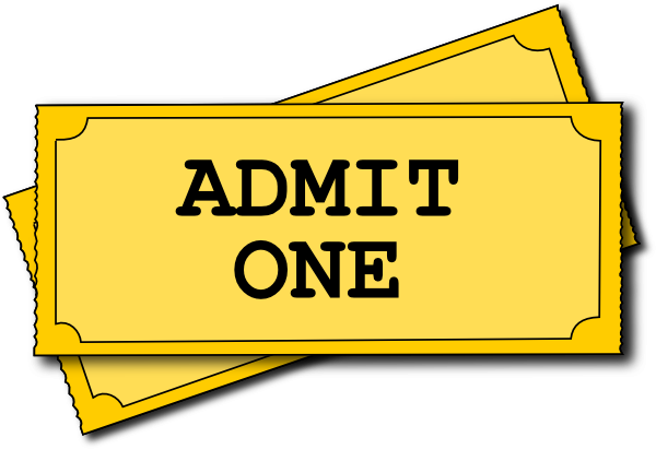 Cinema Ticket Clip Art At Vector Clip Art - Movie Ticket Clip Art (600x411)