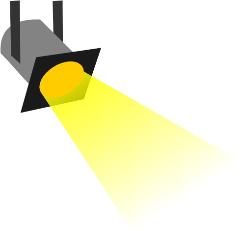 Movie Spotlight Clipart (600x509)