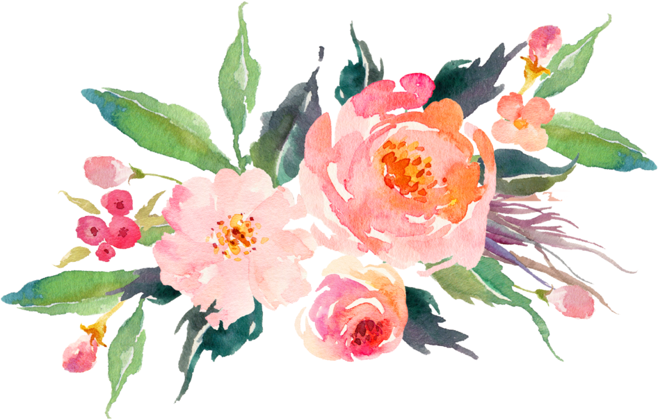 Image Result For Watercolor Floral Image Result For - Watercolor Flower Bouquet Png (1000x627)