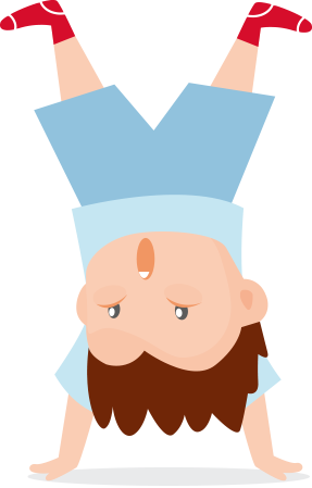 Illustration Ludispace - Desenho Menino A Fazer O Pino (287x449)