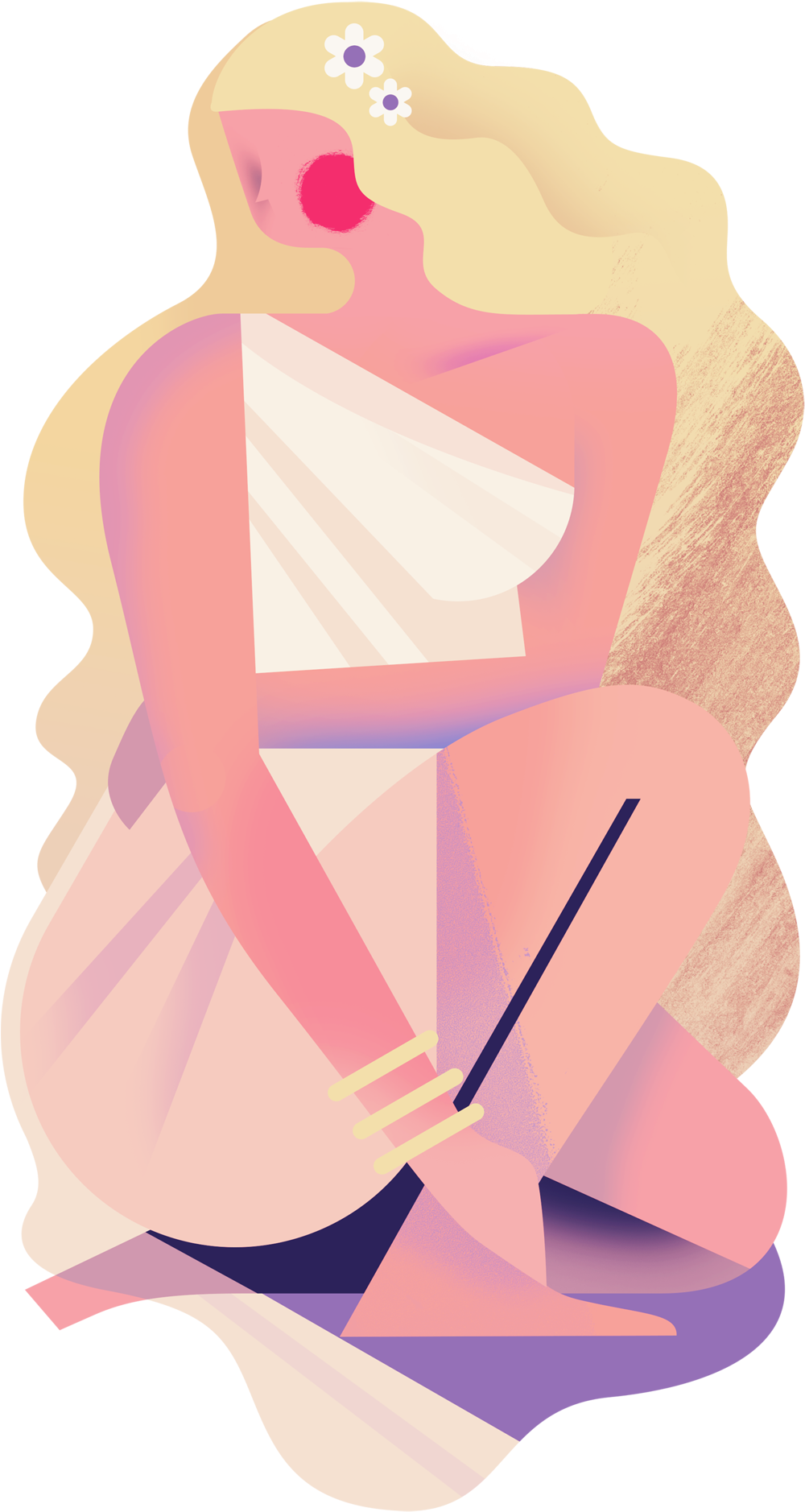 Owendavey/virgo Virgin Woman Character Illustration - Owen Davey Woman (1000x1899)