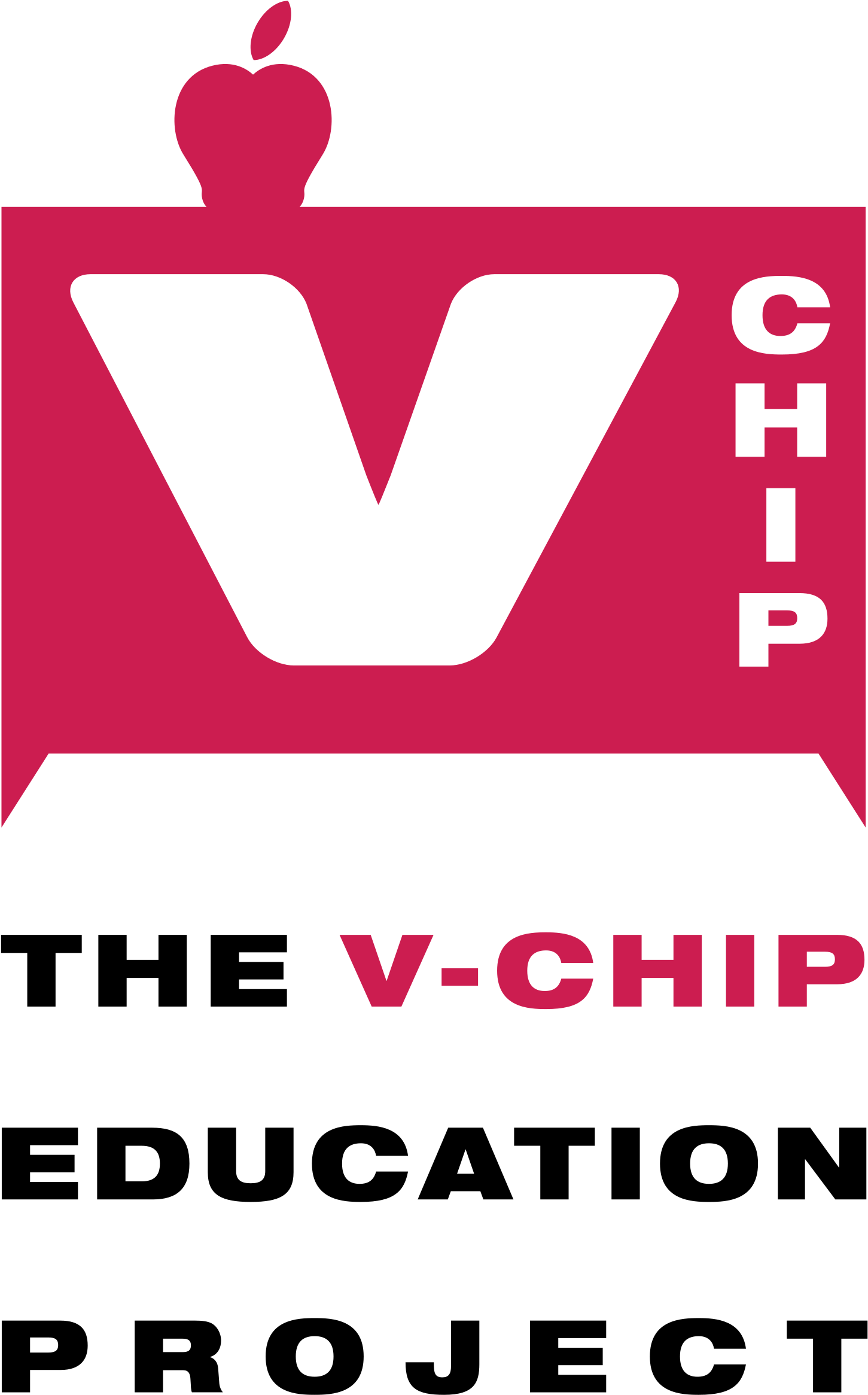 V Chip Education Project Logo Logo Black And White - Education (2400x2400)