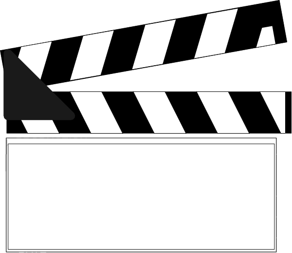Clapper Board Clip Art (600x520)