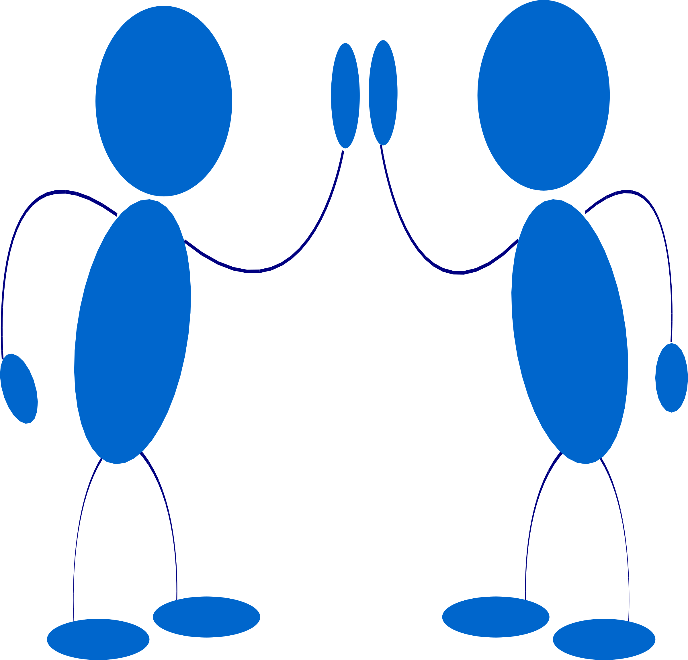 Clipart - High Five Clipart Free (2400x2302)