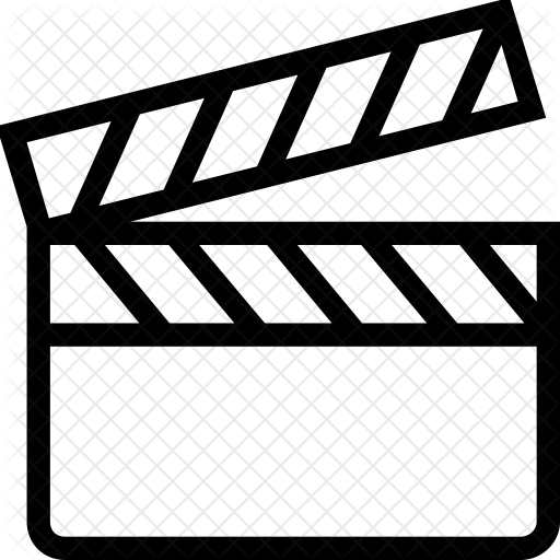 Clipboard Icon - Clapper Board Outline (512x512)