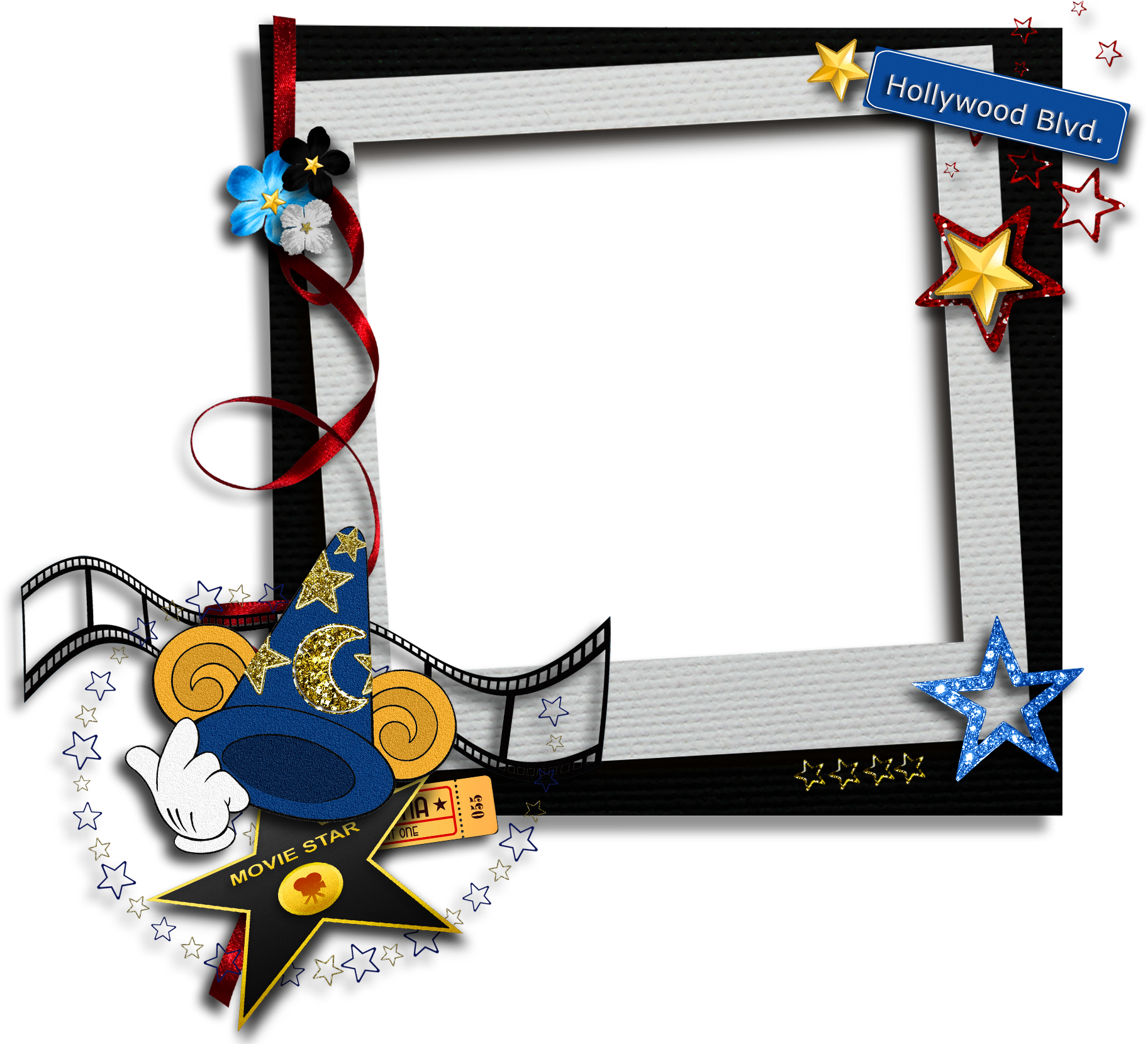 Kids Transparent Movie Star Png Photo Frame - Movie Star Picture Frame (1824x1672)