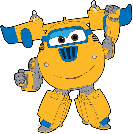 Jett Jet Dizzy Dizzy Donnie - Super Wings Donnie Png (537x544)