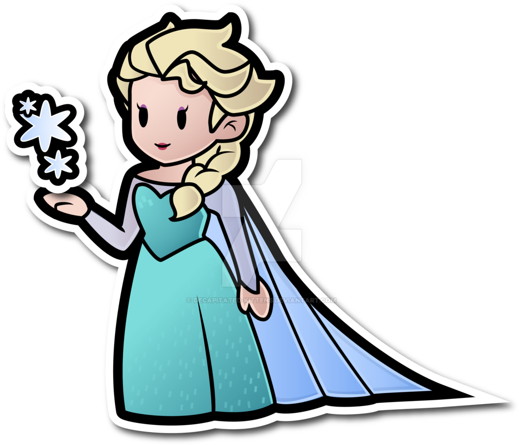Elsa [as A Paper Doll] - Elsa (1024x874)