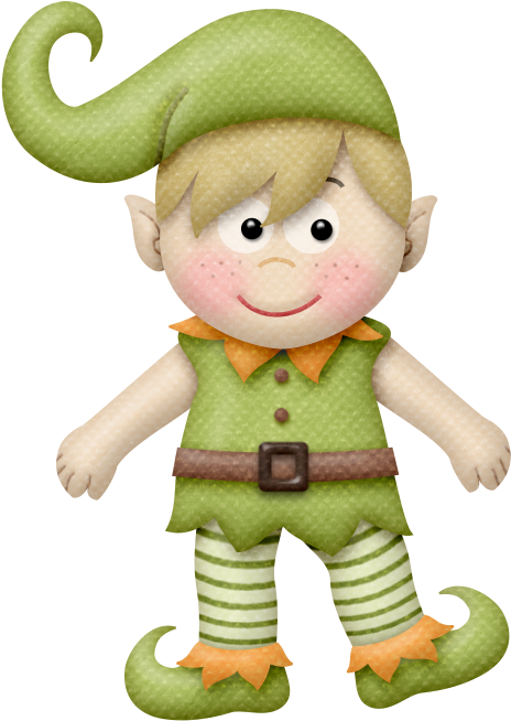 L20 - Fairytale Elf Clipart (510x690)