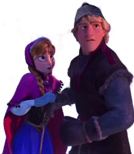 Free Frozen Clipart - Frozen Anna And Kristoff Png (438x500)