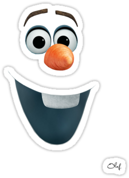 Best Photos Of Olaf Face Clip Art - Olaf Face Printable (375x360)