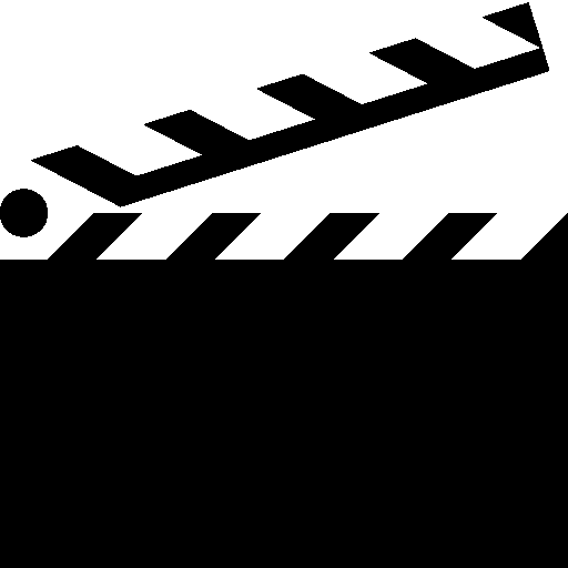 Movie Clapper Board Template - Clapper Board Black And White (512x512)