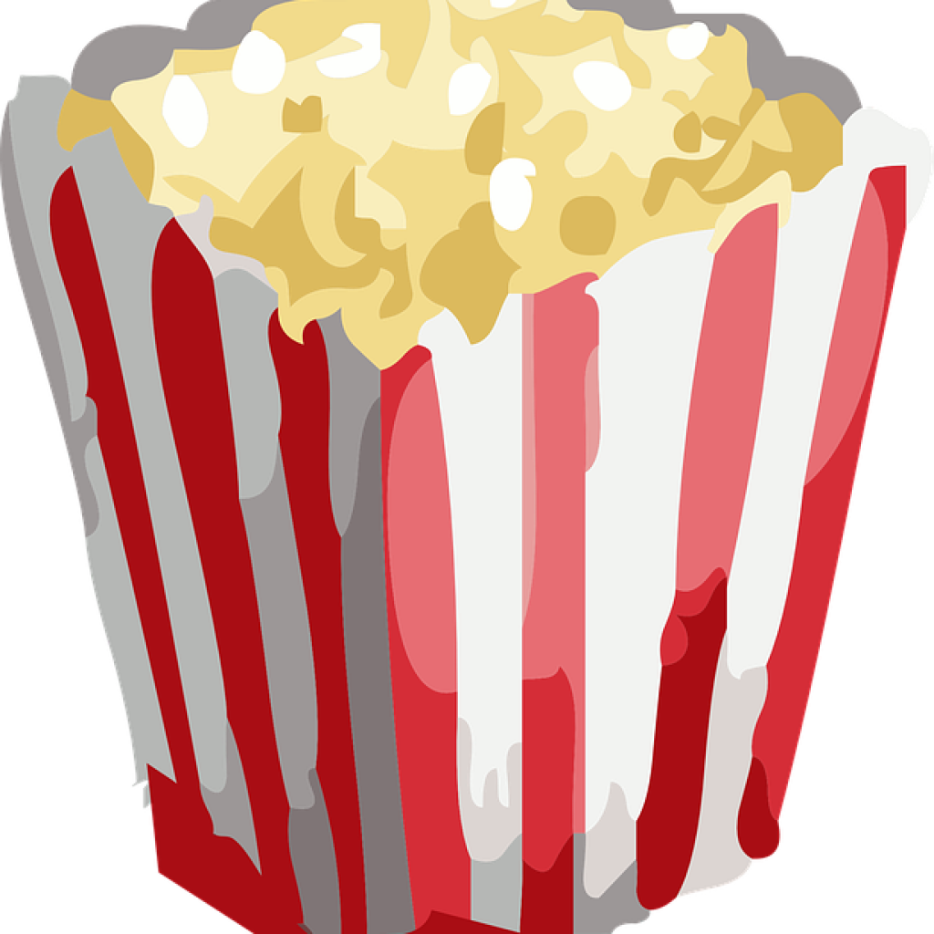 Popcorn Clip Art Free Popcorn Snack Movie Free Vector - Popcorn With Transparent Background (1024x1024)
