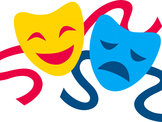 Theatre Clipart Dramatization - Theatre Masks Clip Art (640x480)