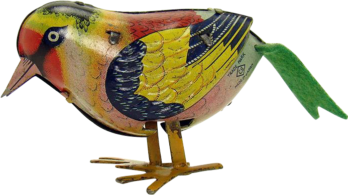 Pre War Tin Pecking Bird Wind Up Toy - Wind-up Toy (692x692)