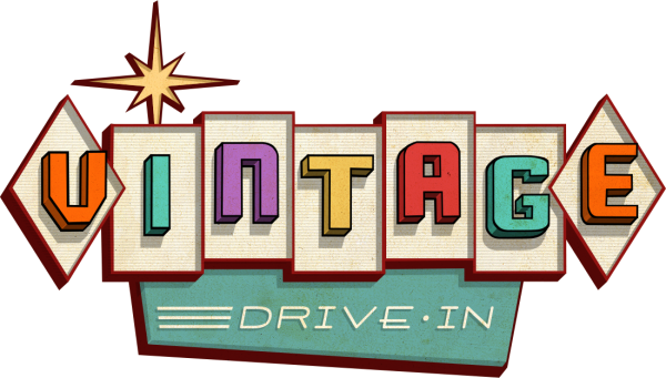 New Movies In A Classic Setting - Drive In Movie Font (600x341)