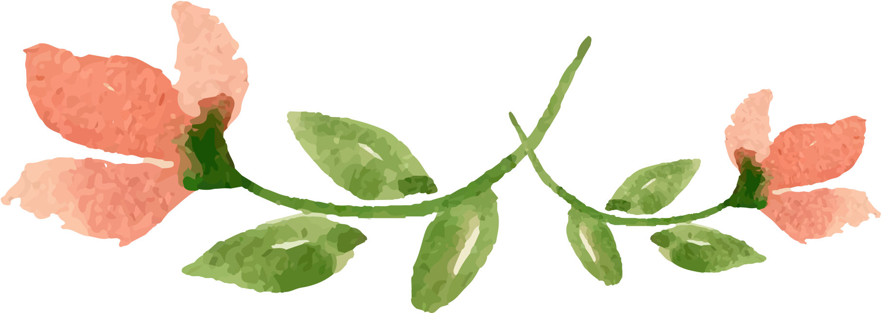 Watercolor Painting Flower Valentines Day - Watercolor Painting Flower Valentines Day (2169x944)