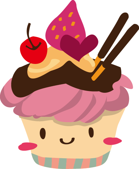 Ice Cream Sundae Cupcake Muffin Picture Frame - Sundae Ice Cream Cartoon (462x563)