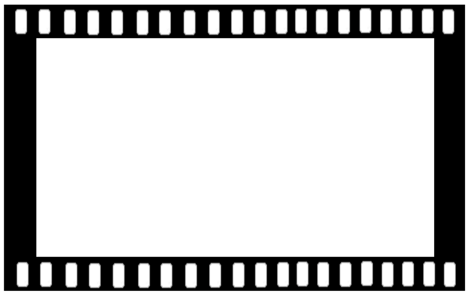 Hollywood Filmstrip Film Frame Clip Art - Film Strip Frame Png (1600x1011)