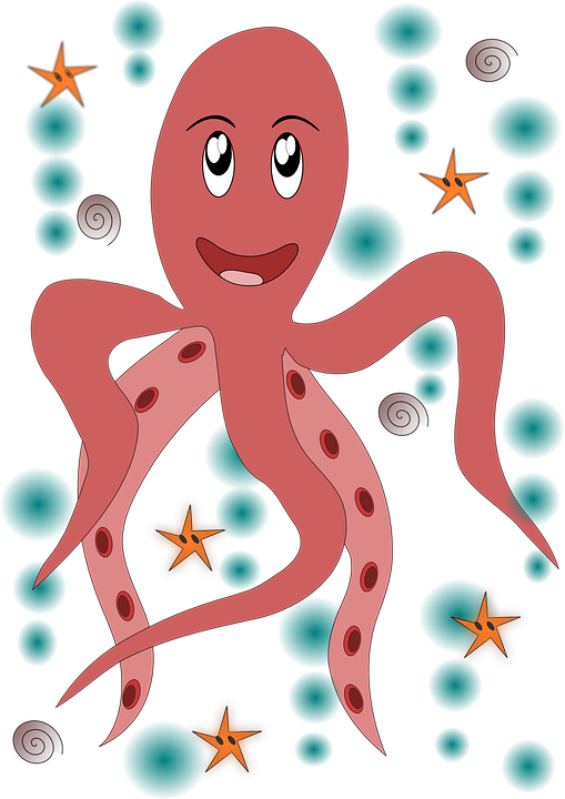 Octopus Cartoon Pictures 12, Buy Clip Art - Gambar Cumi Lucu (509x720)
