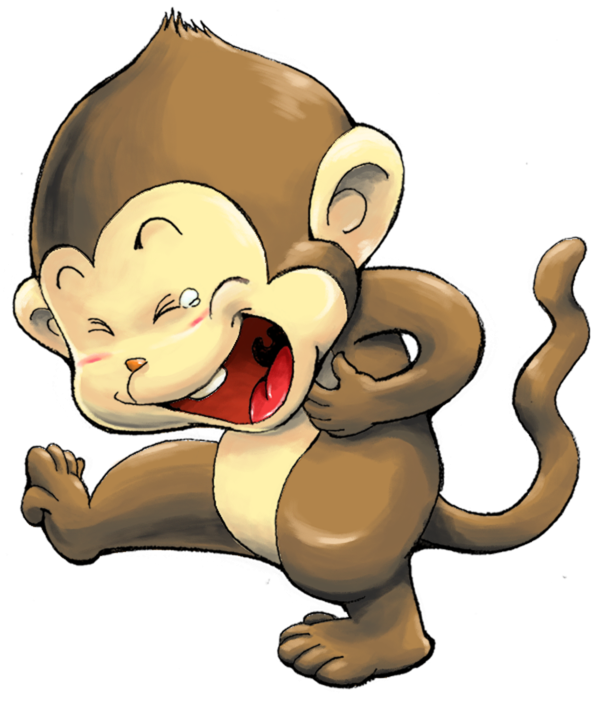 Laughing Monkey By Alextlin On Deviantart Rh Alextlin - Cartoon Monkey Laughing (600x700)