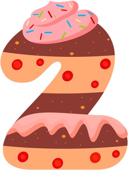 Frosting & Icing Number Clip Art - Frosting & Icing Number Clip Art (2500x2500)